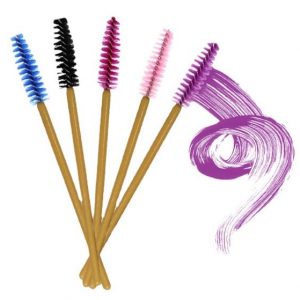 Wooden eyelash brush