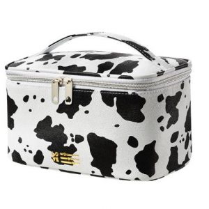 Cow makeup bag