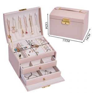 Round jewelry storage case
