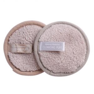 Brown makeup remover pads