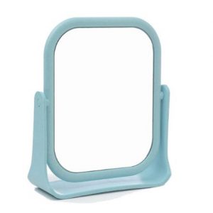 Small blue mirror on top