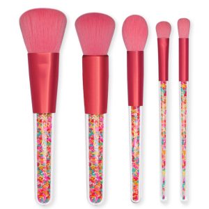 New Candy Pink Makeup Brush Set