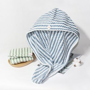 Water wave pattern bath cap