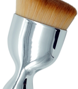 Single nylon makeup brush